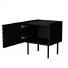 Nachttisch Cama meble LUCCA, 2 Stk., 47x40x52 cm, schwarz, MDF/Spanplatte