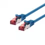 Netzwerkkabel LOGON Cat6 SSTP/PIMF, 3 m, RJ-45—RJ-45, Blau