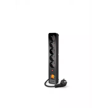 Acar X5/1,5 Steckdosenleiste 5 Steckplätze mit Überspannungsschutz 1,5 M Acar X5-Black