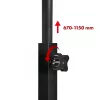 Maclean mobiler Laptoptisch, schwarz, 80x60 cm, max. 50 kg, höhenverstellbar 67-115 cm, MC-124 B