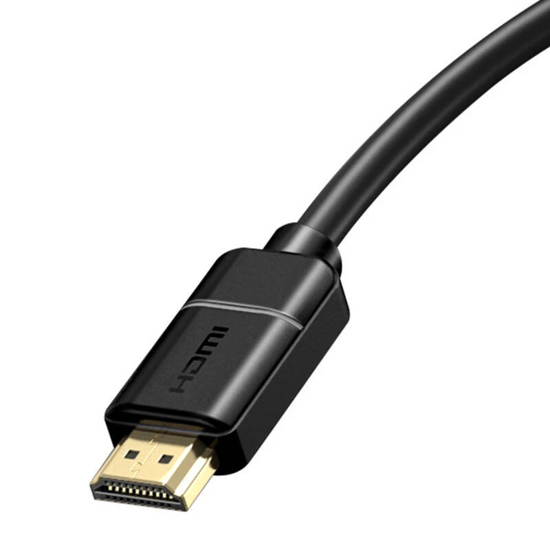 Baseus 2x HDMI 2.0 4K 30Hz Kabel, 3D, HDR, 18 Gbit/s, 8 m (schwarz)