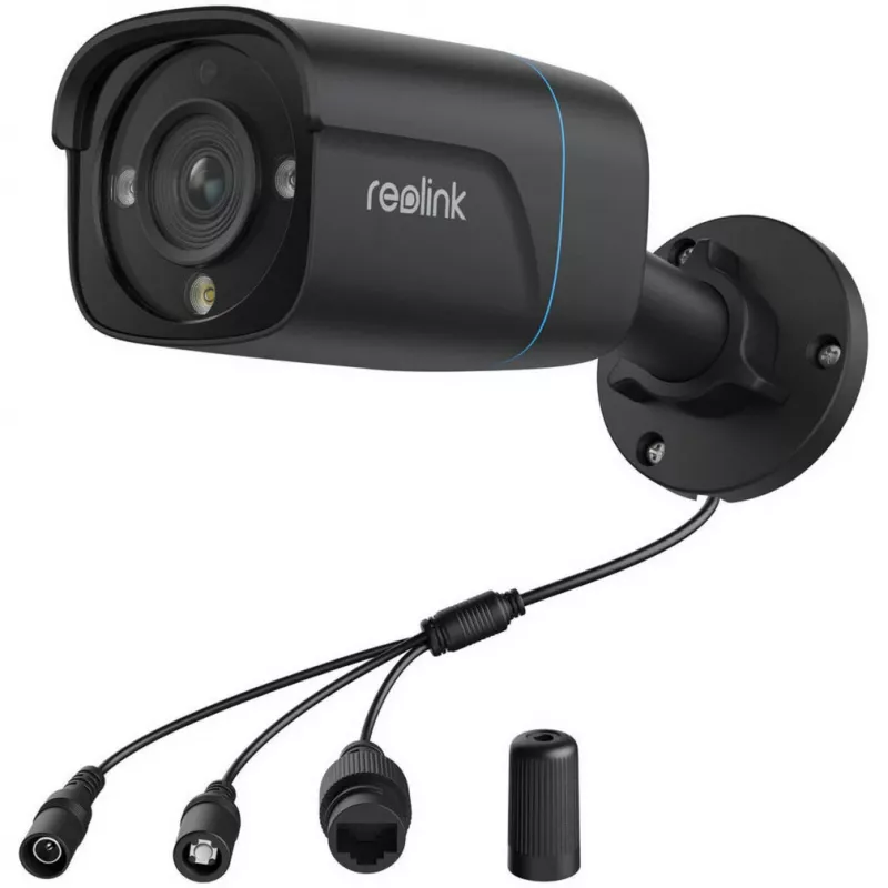 Reolink P330 4K IP-Überwachungskamera, 8 MP 3840 x 2160, innen und außen, integriertes Mikrofon, 30 m Nachtsicht, Schwarz