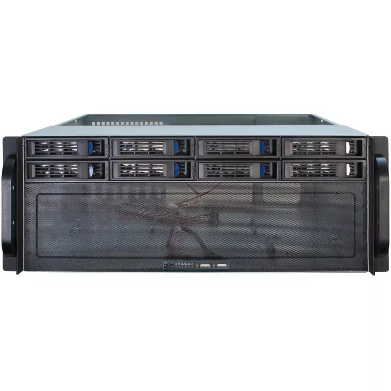 Server-Gehäuse Inter-Tech 4U-4408 Rack Schwarz, Silber