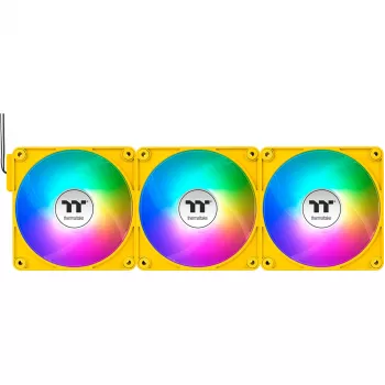 Thermaltake CT140 EX ARGB 140 mm Gelb 3er-Pack Gehäuselüfter
