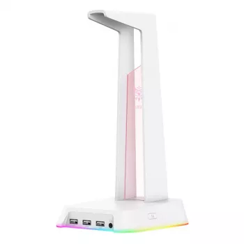 Onikuma ST-2 Kopfhörerständer mit RGB-Beleuchtung, Weiß