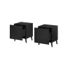 Cama Meble NOVA Nachtschrank, 44×40×52 cm, matt schwarz