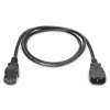 Verlängerungskabel Typ IEC C14/IEC C13 M/F schwarz 1,8m