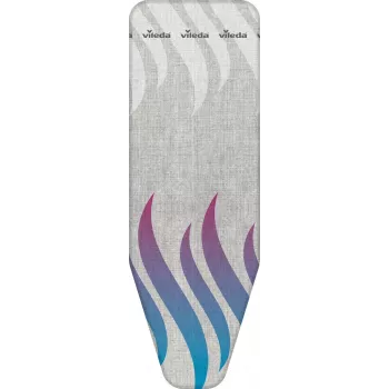 Bügelbrettbezug VILEDA Total Reflect Blau Grau Weiß für Bügelbretter 1300 x 450 mm