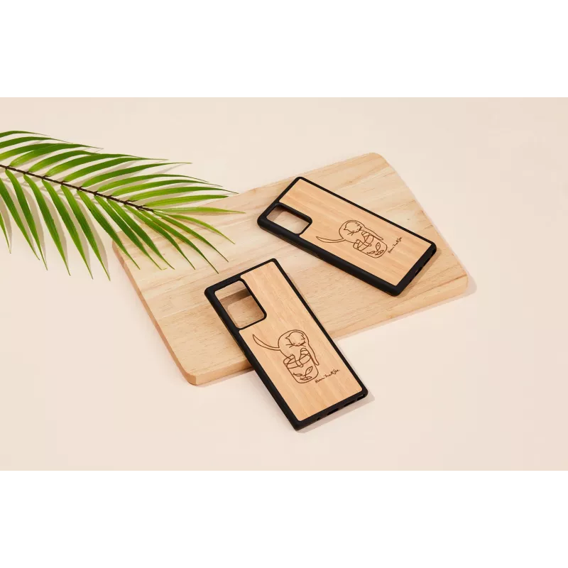 Schutzhülle man and wood für Samsung Galaxy Note 20 Ultra – Katze mit Fisch-Design