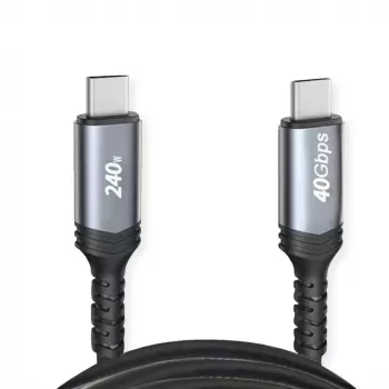 USB-Kabel VALUE 11.99.9086 USB4 Gen 3x2 1 m USB-C Schwarz