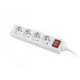 Mehrfachsteckdose Lanberg PS1-04E-0150-W 1,5m 4 AC-Steckdosen Innenbereich Weiß
