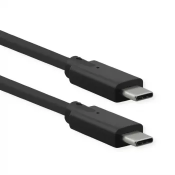 USB-Kabel ROLINE 11.02.9071 USB 3.2 Gen 2 1 m USB C Schwarz