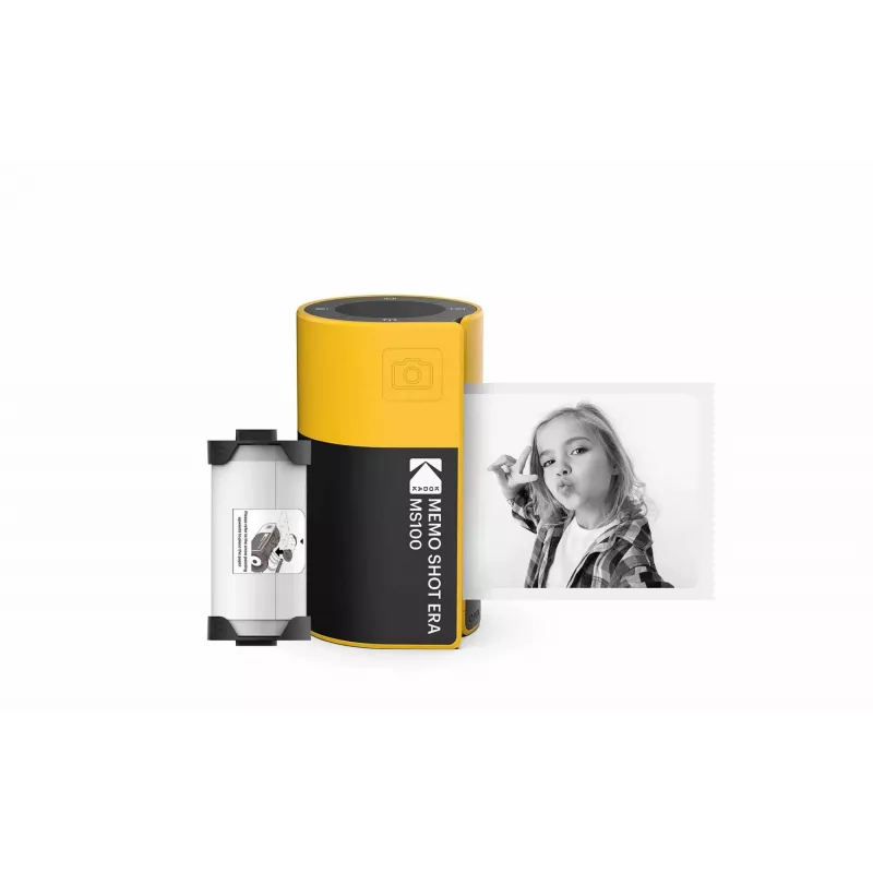 Kodak Memo Shot Era MS100 Sofortbildkamera & Etikettendrucker, Gelb