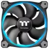 Thermaltake Riing 12 LED RGB Sync Edition CL-F071-PL12SW-A 120-mm-Gehäuselüfter, 3er-Pack, bis zu 1500 U/min, Schwarz