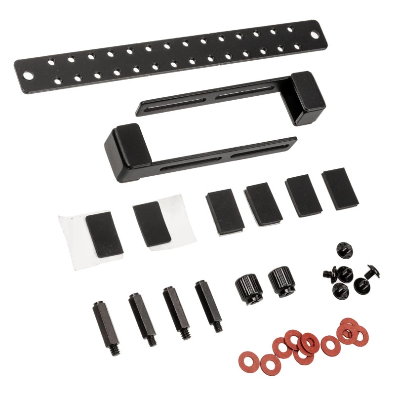 Lian Li GB-002 Universal-Grafikkartenhalter, Stahl, 128,4 mm, Schwarz, 2 Stück