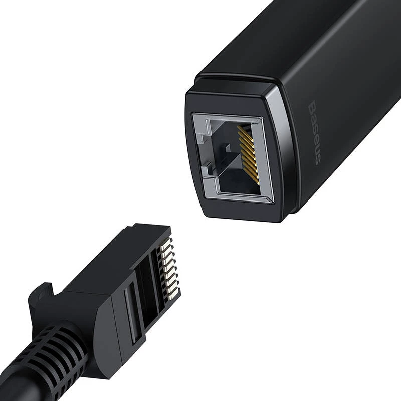 Baseus Lite Series USB auf RJ45 Netzwerkadapter, 100Mbit/s (schwarz)