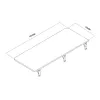 Maclean MC-128WD Wand-Klappregal, 100×40 cm, Holzoptik