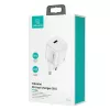 USAMS T36 Mini USB-C Netzladegerät, 20 W, PD 3.0, mit 1 m USB-C-auf-Lightning-Kabel
