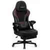 Gaming-Stuhl huzaro Force 4.6 — ergonomischer Stoffsitz, höhenverstellbar, neigbar, Lordosenstütze, 130 kg max., Sitzbreite 41 cm