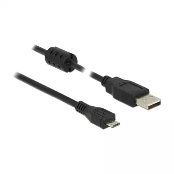 USB-Kabel DeLOCK 5m USB 2.0-A Micro-B Schwarz