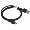 AUKEY CB-CD30 USB-A-auf-USB-C-Kabel 0,9 m, Nylongeflecht, 60W PD, 3A, schwarz