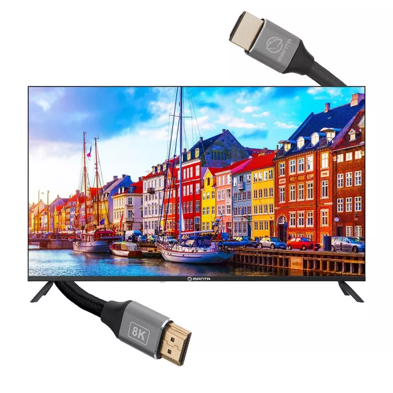 HDMI-Kabel MANTA HDMI-3MC 3 m – unterstützt bis zu 8K-Auflösung