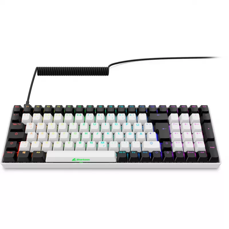 SKILLER SGK50 S2, Gaming-Tastatur Weiß, DE-Layout, Gateron Red