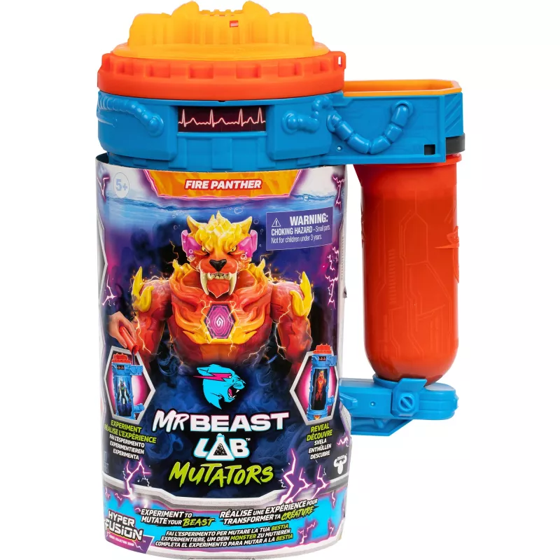 MrBeast Lab Mutators S2 Mutation Chamber - Flame Panther, Spielfigur