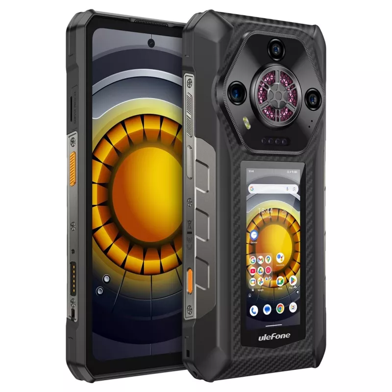 Ulefone Armor 30 Pro 5G UF-A30P Smartphone, 6,95 Zoll, 16 GB RAM, 512 GB, IP69K, Android 14, 12800 mAh, Schwarz