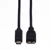 ROLINE - USB-Kabel - Micro-USB 3.0 Typ B (M) auf USB Typ C (M) - 1 m - Schwarz (11.02.9006)