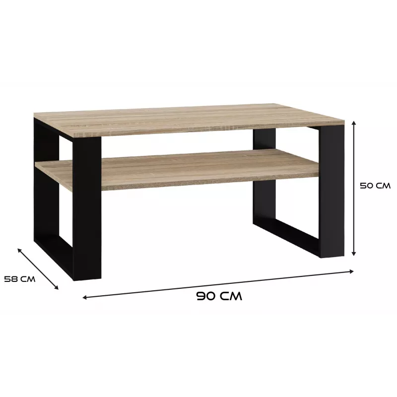 Topeshop MODERN 1P SON CZ Couchtisch / Beistelltisch / Ecktisch Couchtisch rechteckige Form 2 Bein(e)
