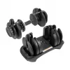 Verstellbare Gusseisenhantel Rebel RBA-2303 — bis zu 24 kg, schwarz, einteilig