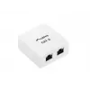 Lanberg OS6-0002-W Aufputzdose, 2x RJ45 Cat.6, Weiß