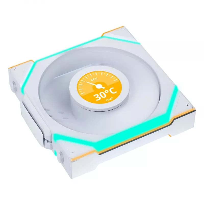Lian Li UNI FAN SL Wireless LCD 120 12 cm Weiß 29.5 dB 50.08 cfm