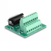 DeLOCK 66909 D-Sub 15-Pin-Stecker zu 16-poligem Klemmenblock-Adapter für Hutschiene