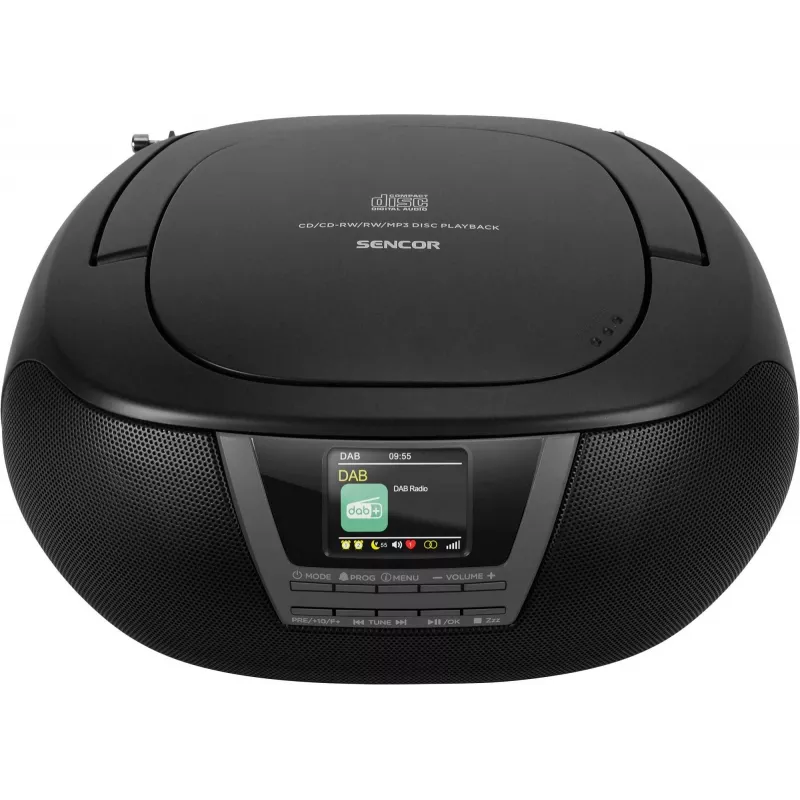 Sencor SPT 6200DB Boombox CD/MP3-Radio, DAB+/FM, Bluetooth, USB, AUX, 3 W, schwarz
