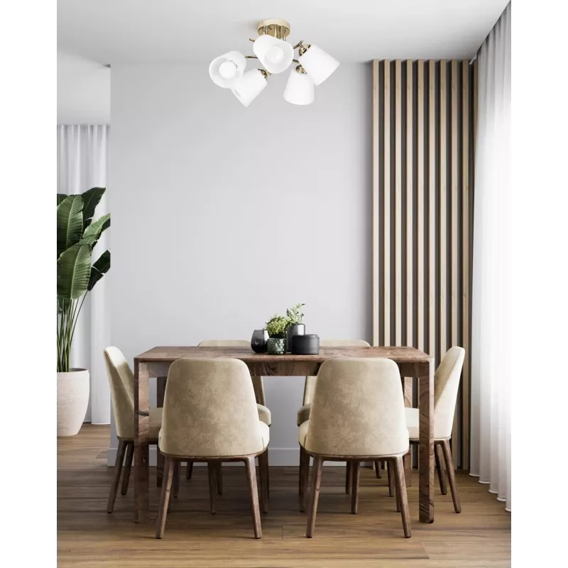 Activejet AJE-EMILY 5P Pendelleuchte, E27 5x40 W, Gold