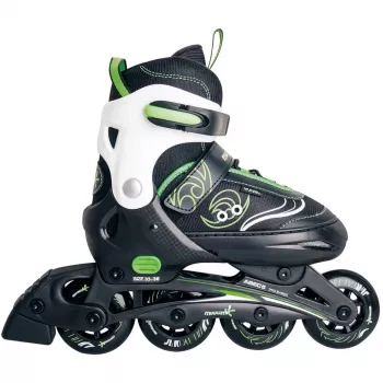 Verstellbare Kinderinliner Gr. 29-32, Inline-Skates grün/schwarz