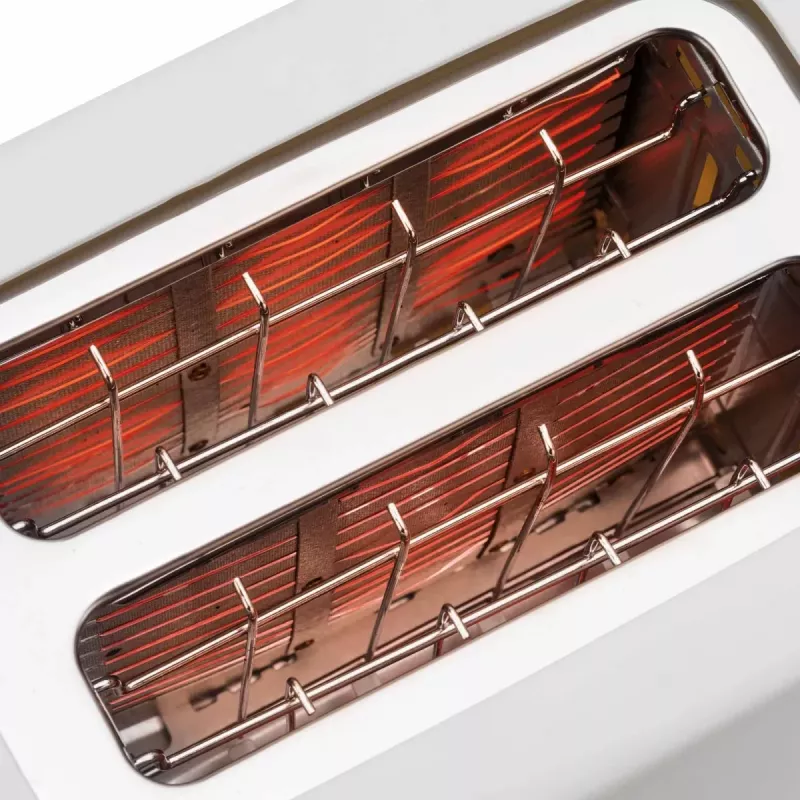 Jata JETT1048 Toaster, 2 Schlitze, 750 W, 6 Röstgrade, Weiß