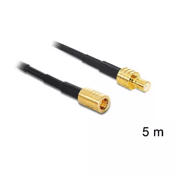 Koaxialkabel DeLOCK 88649 5 m SMB Schwarz
