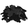 LABEL THE CABLE PRO Wand-Klettkabelhalter, Set mit 50 Stück - schwarz
