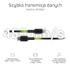 Green Cell PowerStream KABGC07 USB-C-auf-Lightning-Kabel, 1 m, PD, Apple MFi, schwarz