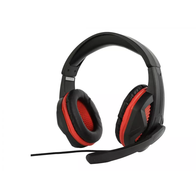 Kabelgebundenes Gaming-Headset GEMBIRD GHS-03 — 20–20000 Hz, 2 m Kabel, 250 g, schwarz/rot