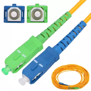 Extralink Patchcord SC/APC-SC/UPC Single mode Simplex G652D 3mm 0.5m