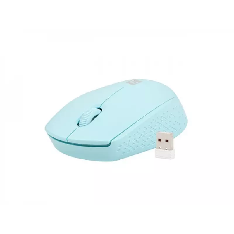 Natec Stork NMY-2001 kabellose optische Maus, 1600 DPI, USB-Empfänger, blau
