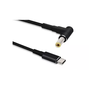 Kabel-Adapter Microconnect USBC-DC-5A-20V USB C auf 5,5*2,5 1,2 m Schwarz