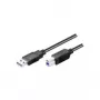 Wentronic Goobay USB 3.0 SuperSpeed Kabel, Schwarz, 3 m - USB 3.0-Stecker (Typ A) > USB 3.0-Stecker (Typ B) (93654)