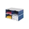 styrodoc duo Dokumenten-Ablagebox aus Polystyrol Blau - Grau (268-0222.38)