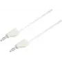 VOLTCRAFT Prüfleitung [Stecker 4 mm - Stecker 4 mm] 0,75 m Weiß MSB-300 (MSB-300-0.75-WS)