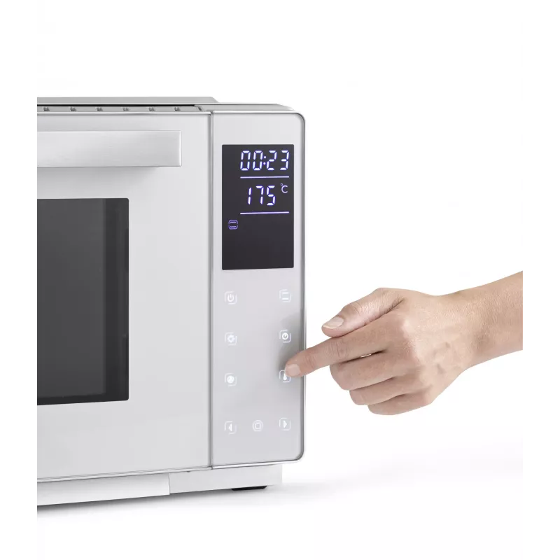 Kompaktbackofen Caso Bake & Style 26 Touch 1500 W Silber – Mini-Backofen für die Arbeitsplatte, 26 cm Nutzbreite